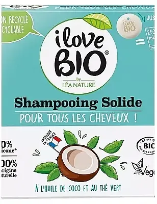 I Love Bio Organic Coconut Oil and Green Tea Solid Shampoo Čvrsti šampon za kosu sa kokosovim uljem