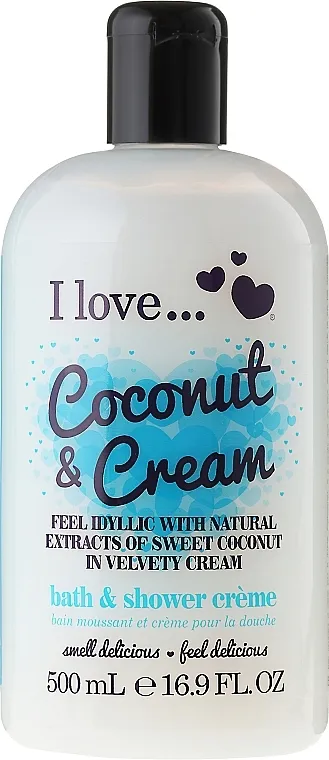 I Love... Coconut &amp; Cream Bubble Bath And Shower Creme Krema za kupanje i tuširanje