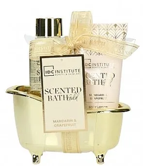IDC Institute Scented Bath Gold Mini Bathtub (sh/gel/100 ml + b/lot/50 ml) Set
