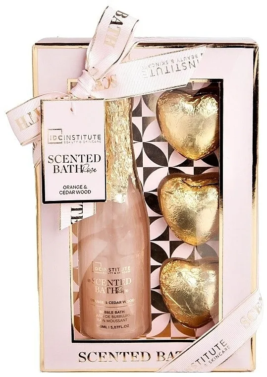 IDC Institute Scented Bath Rose (bath/foam/150ml + bath/bomb/3x30g) Set