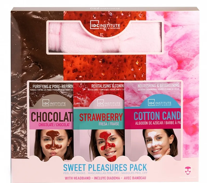 IDC Institute Sweet Pleasures Ultimate Pack (f/mask/3pcs + headband/1pcs) Set