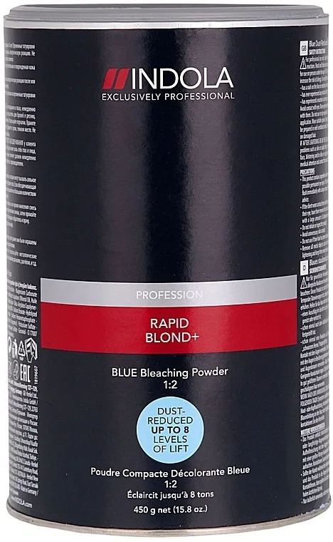 Indola Profession Rapid Blond+ Blue Dust-Free Powder Prašak za razbistravanje bez prašine plavi