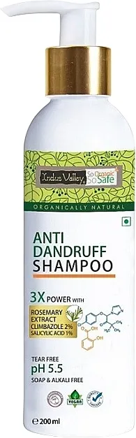 Indus Valley Anti-Dandruff Shampoo Umanjujući šampon protiv peruti sa klimaazolom i ruzmarinom