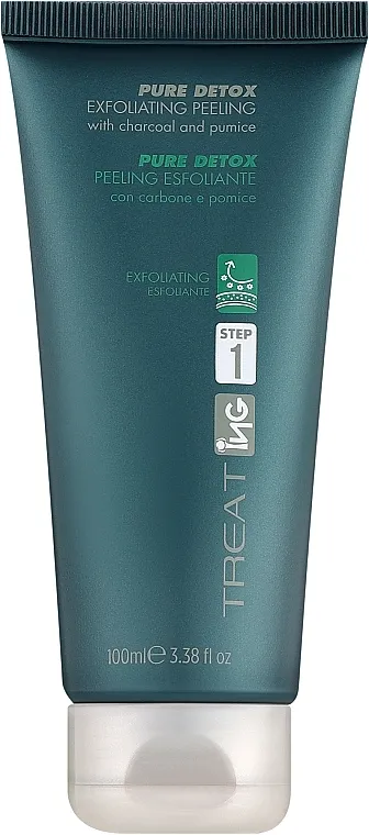 ING Professional Treating Pure Detox Exfoliating Peeling Step 1 Karbonski piling za čišćenje vlasišta