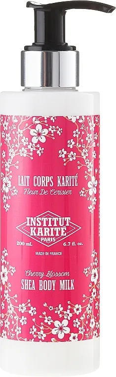 Institut Karite Fleur de Cerisier Shea Body Milk Cherry Blossom Mlijeko za tijelo