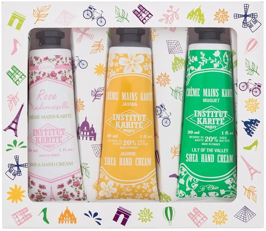 Institut Karite Shea Hand Cream (h/cr/3x30ml) Set