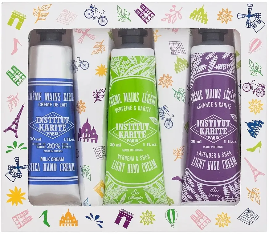 Institut Karite Shea Hand Cream (h/cr/3x30ml) Set