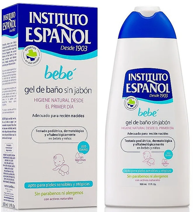 Instituto Espanol Bebe Bath Gel Without Soap Newly Born Sensitive Skin Gel za tuširanje za novorođenčad