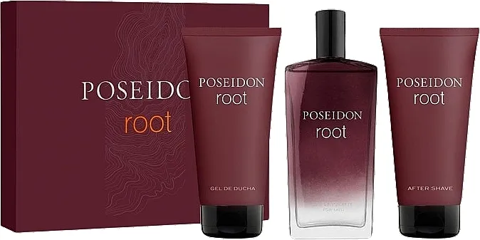 Instituto Espanol Poseidon Root Set (edt/100ml + sh/gel/100ml + ash/lot/100ml)