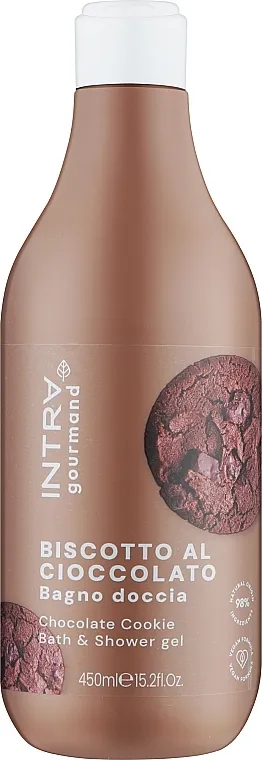 Intra Gourmand Chocolate Cookie Bath And Shower Gel Gel za tuširanje i kupanje Čokoladni Kolačić sa fermentisanim ovsom