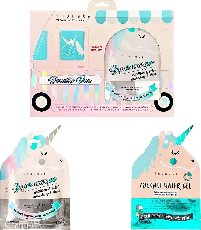 Inuwet Beauty Van (hair/mask/30ml + face/mask/30ml) Set