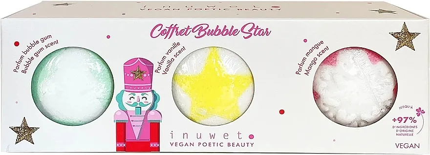 Inuwet Coffret Bubble Star (bath/bomb/3x120g) Set