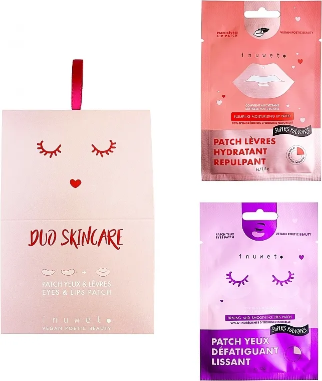Inuwet Duo Skincare (eye /patch /6g + lip /patch /5g) Set