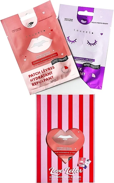 Inuwet Love Letter Box (eye/patch/2pcs + lip/patch/5g) Set