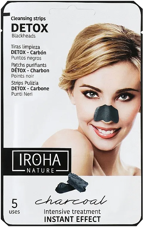 Iroha Nature Detox Cleansing Strips Charcoal Flasteri za nos