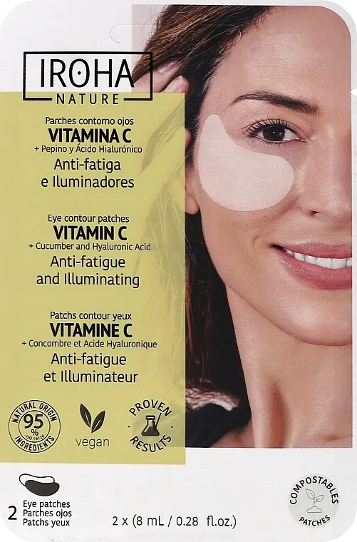 Iroha Nature Vitamin C Anti-Fatigue And Illumimating Eye Contour Patches Pločice za osveženje umornih očiju sa vitaminom C