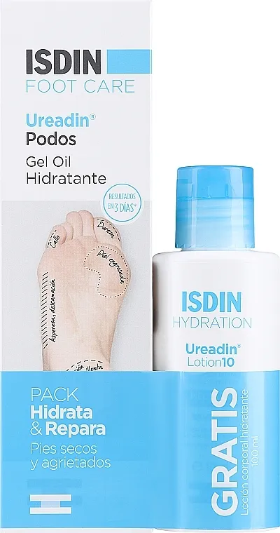 Isdin Ureadin Podos Pack Oil Gel (f/oil/75ml + b/lot/100ml) Set