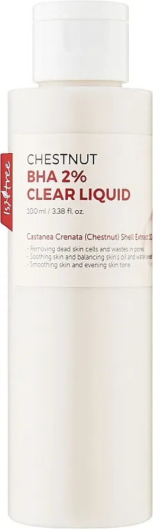 Isntree Chestnut BHA 2% Clear Liquid Tonik za čišćenje sa BHA kiselinom i ekstraktom divljeg kestena