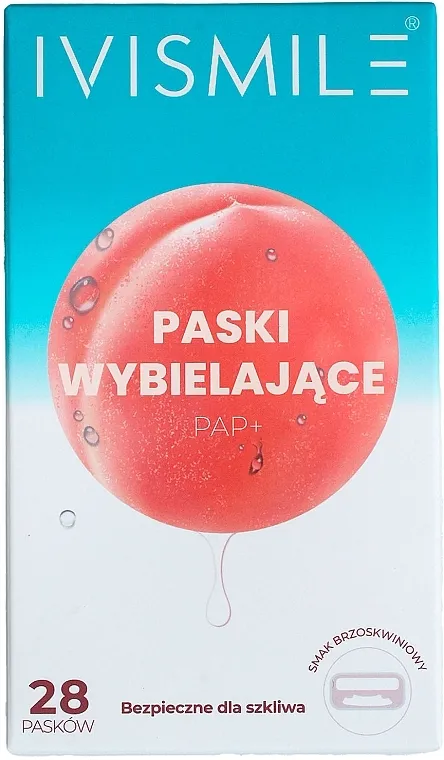 Ivismile Peach Dry Teeth Whitening Strips Trake za beljenje zuba