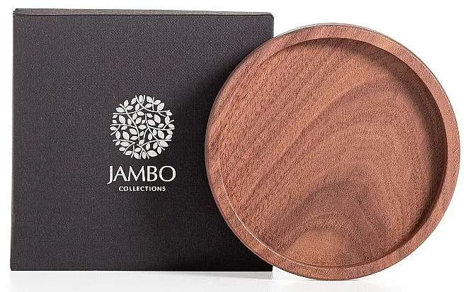 Jambo Collections Walnut Candle Plate Drveni stalak za sveće, veličina S, 135 mm