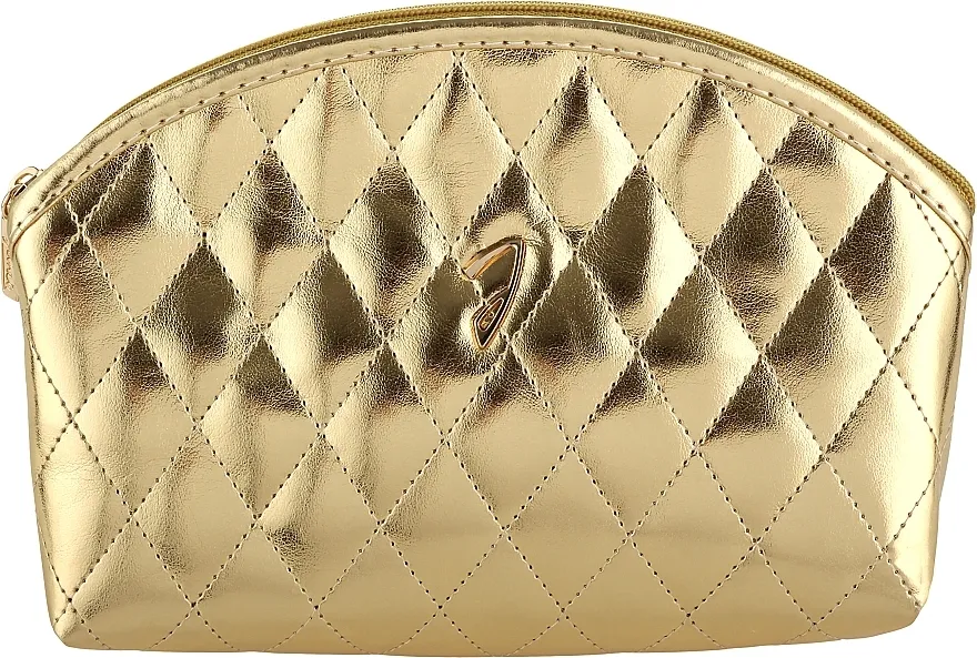 Janeke Quilted Pouch Prošivena kozmetička torba, zlatna, srednja