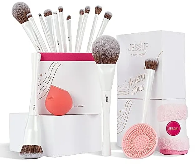 Jessup Comprehensive Makeup Set četkica za šminku, 17 proizvoda