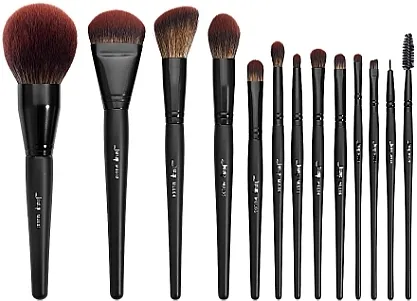 Jessup Makeup Lover Makeup Brush Collection Phantom Black Set četkica za šminkanje, T300, 13 kom.