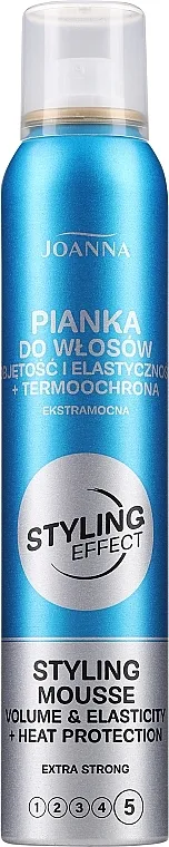 Joanna Styling Effect Styling Mousse Extra Strong Mousse za dodavanje volumena i elastičnosti kosi s posebno snažnim učvršćivanjem