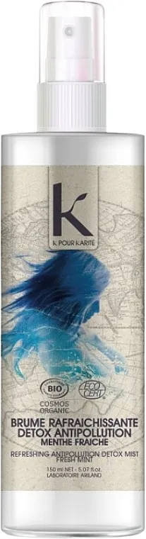 K Pour Karite Refreshing Anti-Pollution Detox Mist Ecocert Detox sprej za pranje kose i kože glave