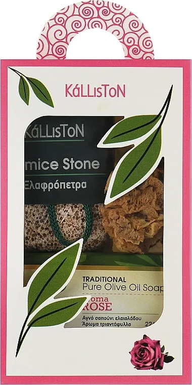 Kalliston Gift Box Set, sapun s mirisom ruže