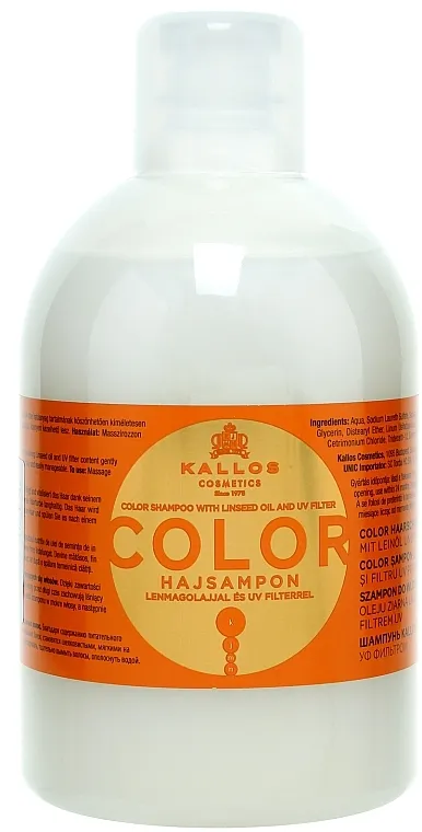 Kallos Cosmetics Color Shampoo With Linseed Oil Šampon za farbanu i suhu kosu