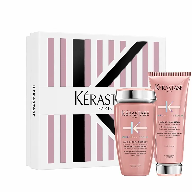 Kerastase Chroma Absolu (shmp/250ml + h/cond/200ml) Prolećni set za negu farbane kose sa zaštitom boje