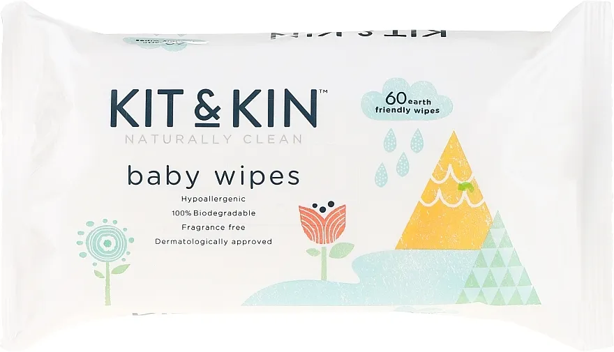 Kit and Kin Biorazgradive vlažne maramice bez mirisa