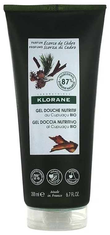 Klorane Cupuacu Nourishing Shower Gel Cedar Bark Gel za tuširanje s korom cedra