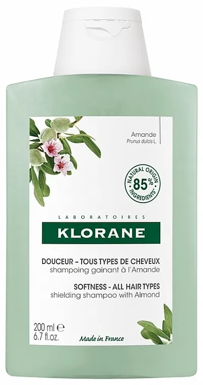 Klorane Softness All Hair Types Shielding Shampoo Almond Set