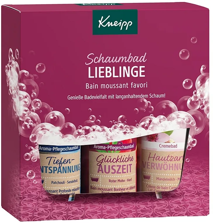 Kneipp Foam Bath Favourites (bubble/bath/2x100ml + bath/cream/100ml) Set