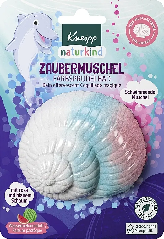 Kneipp Kids Magic Shell Fizzy Bath Kugla za kupanje u obliku školjke