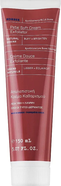 Korres Apothecary Wild Rose Petal Soft Cream Exfoliator Krema za piling lica