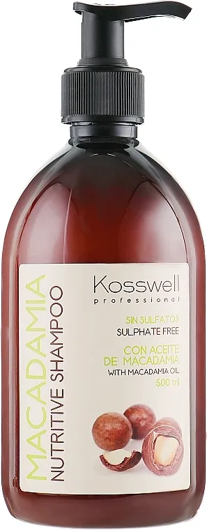 Kosswell Professional Macadamia Nutritive Shampoo Sulfate Free Hranjivi šampon