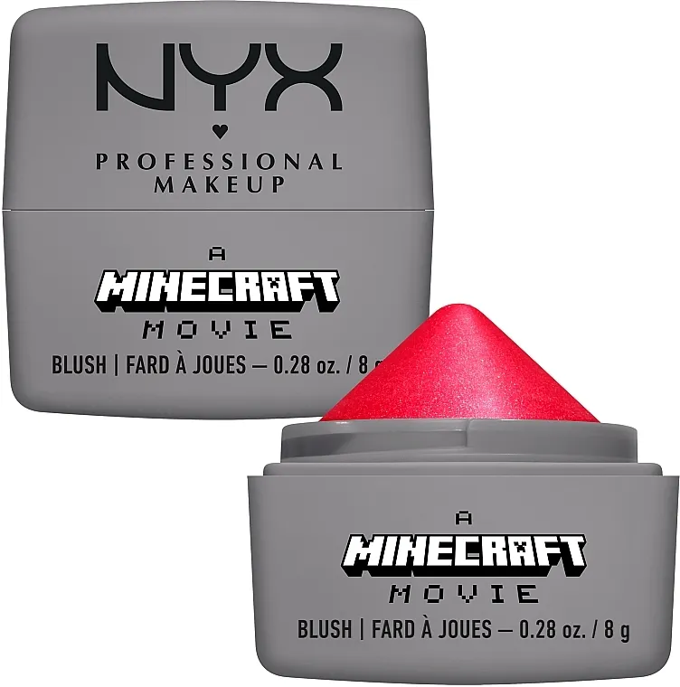 Kremasto rumenilo za obraze NYX Professional Makeup A Minecraft Movie Cheeky Mob Balms