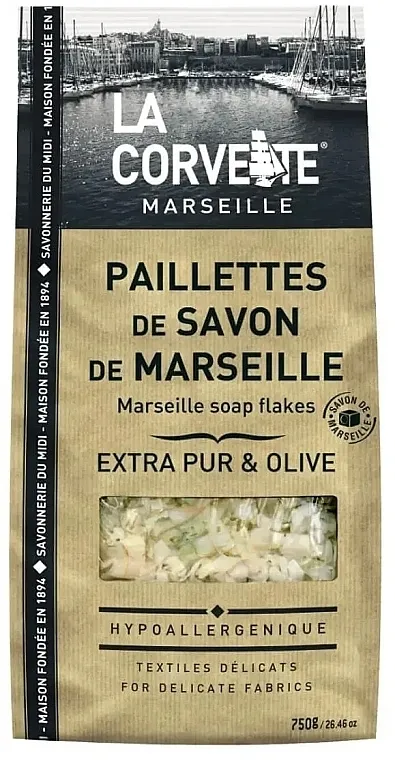 La Corvette Marseille Soap Flakes Extra Pure &amp; Olive Pahuljice sapuna za pranje od marsejskog sapuna