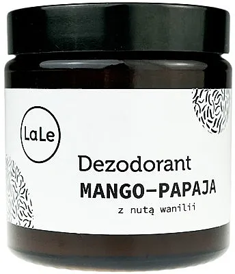La-Le Cream Deodorant Krema-dezodorans mango-papaja sa notom vanile, staklo