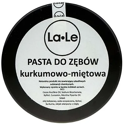 La-Le Mint Toothpaste Pasta za zube s kurkumom i nanom