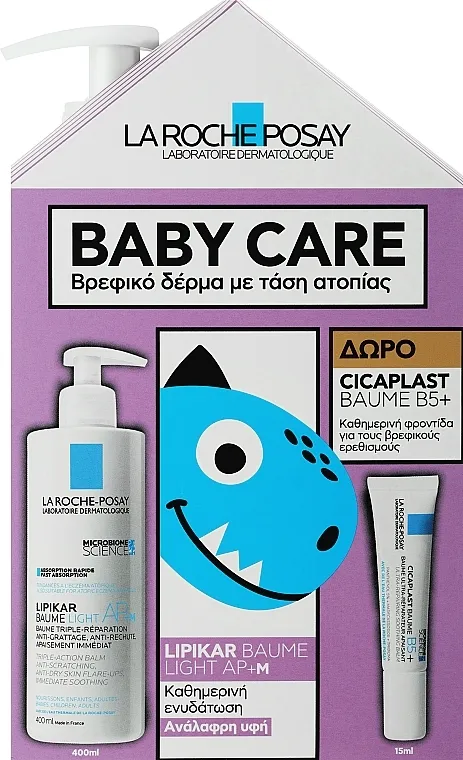 La Roche-Posay Baby Care Set Light (b/balm/400ml + balm/15ml)