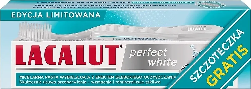 Lacalut White Perfect (tooth/paste/75ml + tooth/brush/1pcs) Set