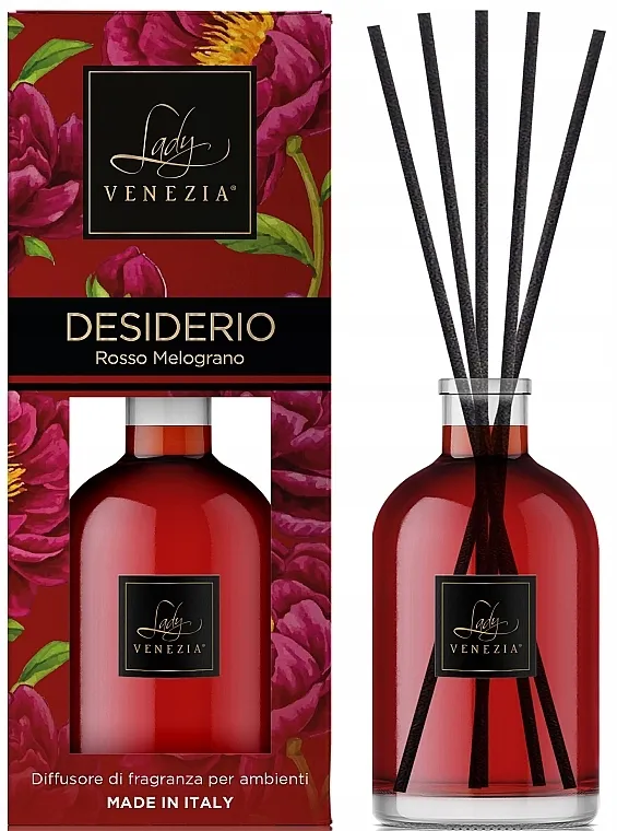 Lady Venezia Desiderio Red Pomegranate Home Diffuser Difuzor mirisa Sensations. Nar