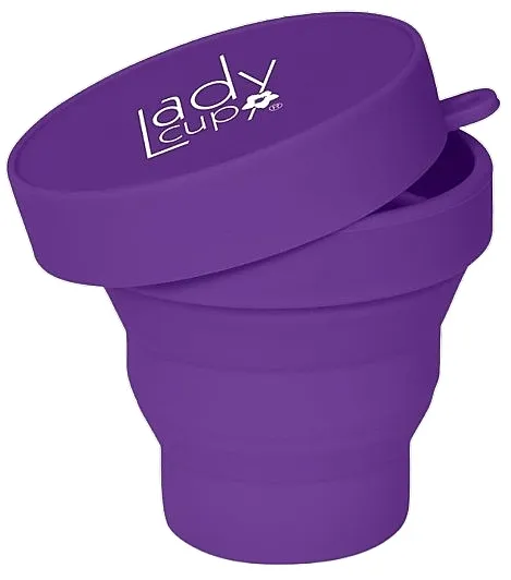 LadyCup Posuda za čuvanje i dezinfekciju menstrualne čašice, 150 ml, ljubičasta
