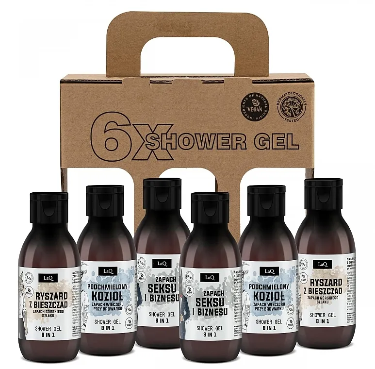 LaQ 6X Shower Gel Set, 6 proizvoda
