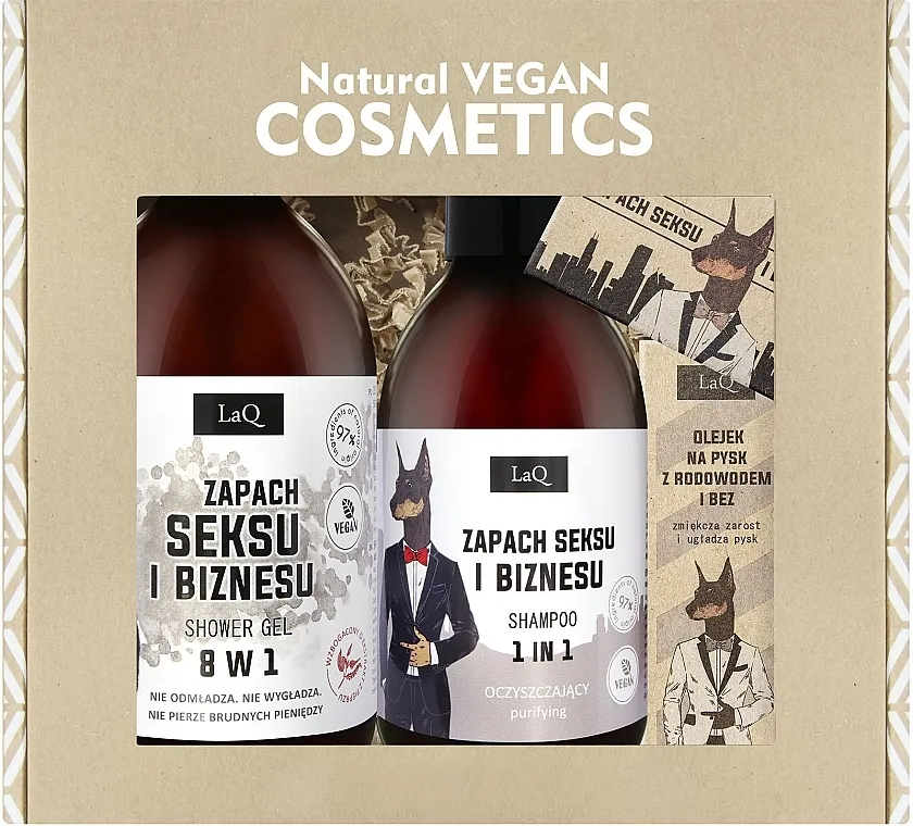 LaQ Doberman (sh/gel/500ml + shm/300ml + soap/85g + oil/30ml) Set