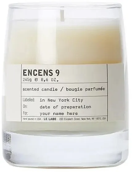 Le Labo Encens 9 Classic Candle Aromatična sveća